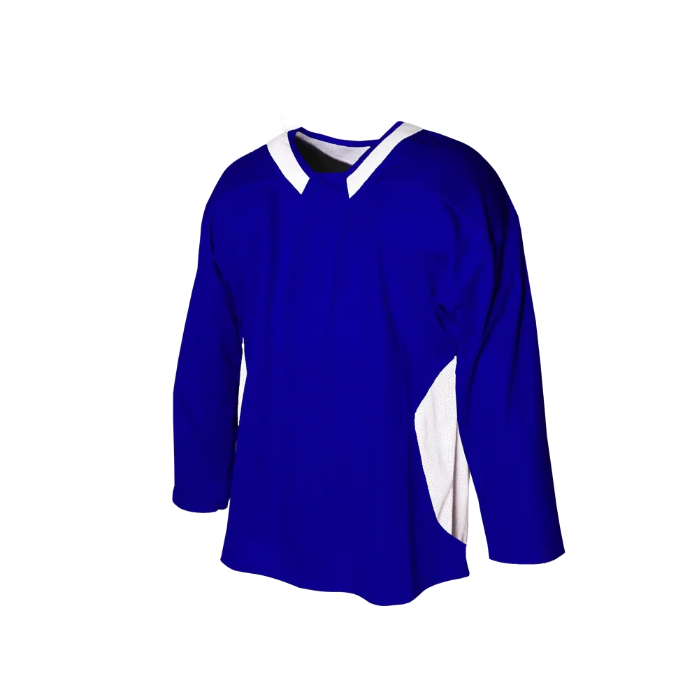 Dark blue and white