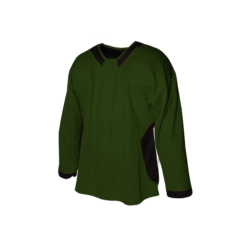 Dark green and black