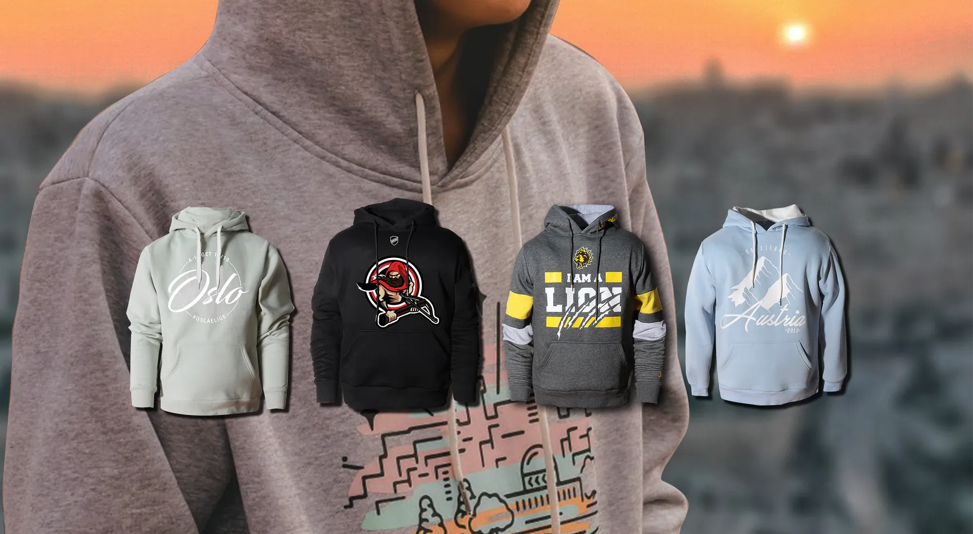 Custom team hoodies
