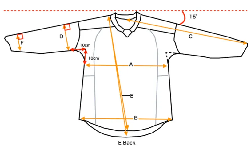 Jersey sizes
